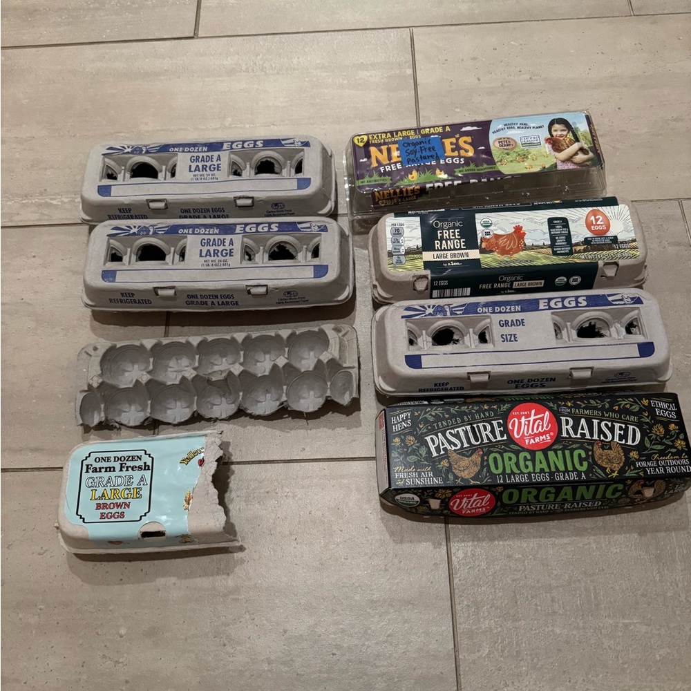 Assorted Egg Cartons